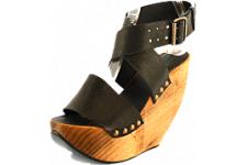 Minimarket Space Shoe Wood Wedge Sandal Black. betala 1123.5kr